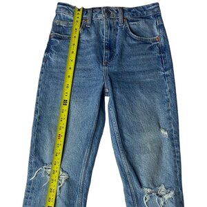 ZARA Women’s High Rise Distressed Skinny Jeans Light Wash Size 0 / EUR 32